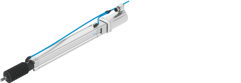 Protected piston rod on ESBF